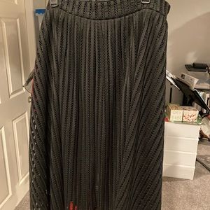 Black midi skirt, feels like scuba material